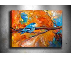 Bonamaison Peinture sur toile, multicolore, 50 x 70 cm - ConÃ§u et fabriquÃ© en Turquie