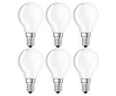 Osram Ampoule LED Filament, Forme sphÃ©rique, Culot E14, 4W Equivalent 40W, 220-240V, dÃ©polie, Blanc Chaud 2700K, Lot de 6 piÃ¨ces