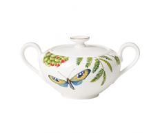 Villeroy & Boch 10-4381-0960 Sucrier/Boîte à Marmelade Porcelaine Vert 12,5 x 12 x 10 cm Convient pour 6 Personnes