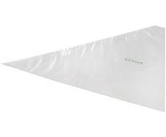 Martellato 100 pièces jetables en polyéthylène prédécoupée + Poche à Douille, 30 x 58 cm, Transparent