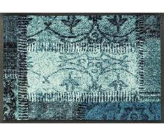 Wash + Dry Vintage Patches türkis Tapis, Surface en Polyamide, Vert, 40/60