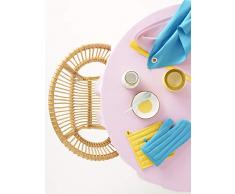 Today 257576 Torchon Coton Ciel dorage/Bleu Marine 50 x 70 cm