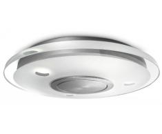 Philips 690514816 Plafonnier Argent Verre