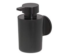 Tiger Tune Distributeur de Savon sans perÃ§age Montage sans perÃ§age grÃ¢ce au Film adhÃ©sif intÃ©grÃ© Fixation en Option pour vis, Noir brossÃ©, 68 x 123 x 109 mm