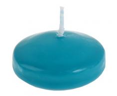 Santex Bougie Flottante Cire Noir 3 x 5 x 18 cm, Turquoise, 3 x 3 x 2 cm