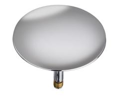 WENKO Bouchon de baignoire Pluggy - bouchon de lavabo, pour tous les Ã©coulements courants dans le commerce, Laiton, Ã7.5 x 6 cm, ChromÃ©