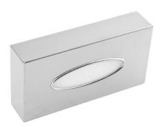 mediclinics ai0985 C - Mouchoirs cosmétiques boîte en acier inoxydable brillant Boîte pour mouchoirs comme Distributeur de table ou montage mural