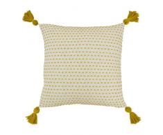 furn. Ezra Coussin rembourrÃ© en Polyester, Ocre, 50 x 50cm