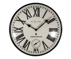 NeXtime 3231 Horloge Murale, Verre, Black, 30 cm
