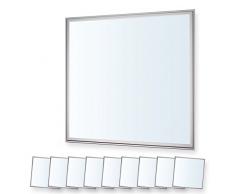 9x LEDVero 62x62 Panneau Ultraslim de LED dimmable - 36W, 3000lm, 6000K Plafonnier encastré avec clips de montage et transformateur EMV2016 dimmable - blanc froid