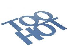 Premier Housewares Dessous de Plat Too Hot, Métal, Bleu, 18 x 21 x 1 cm