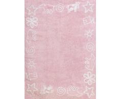 Aratextil Prado Tapis pour Enfants, Coton, Rose, 120Â x 160Â cm