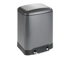 WENKO DIE BESSERE IDEE Poubelle Ã pÃ©dale Studio Gris Easy Close