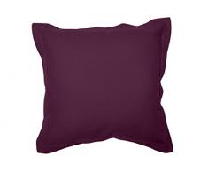 Soleil docre Coussin 60x60 cm en Coton Panama Violine Coton Violet 60 x 60 cm