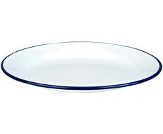 Ibili 901124 Assiette Plate Acier Blanc 24 cm