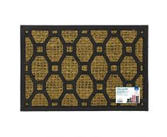 JVL Paillasson dentrée en Coir/Coco/PVC 40 x 60 cm
