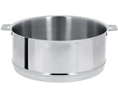 Cristel - ECV14Q Ãlément cuit vapeur inox 14cm sans poignée amovible - Collection Mutine
