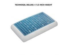 Technogel - Oreiller Ã mÃ©moire de Forme Gel - Tissu extÃ©rieurÂ : 57,5Â % Polyester, 41Â % ViscoseÂ ; 1,5Â % Ã©lasthanneÂ ; 11Â cmÂ ; 66 x 40 x 11Â cm.