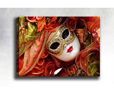 Bonamaison Peinture sur toile, multicolore, 40 x 60 cm - Conçu et fabriqué en Turquie