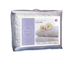 Comptoir du Linge CDLST300260 Geanville Couette Polyester Blanc 260 x 240 x 5 cm