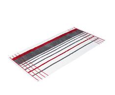 Gözze Drap de douche, 100% coton, 70 x 140 cm, Berlin, Rayures, Bordeaux / Anthracite, 102-1113-5