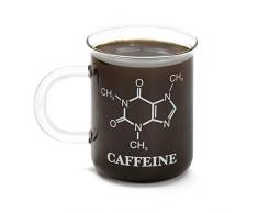 thumbs Up! - Chemistry Mug - Verre borosilicate de conception dun gobelet gradué laboratoire - avec la formule chimique de caféine - 400ml - 0001364