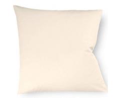 Fleuresse Taie doreiller Couleurs 9100-2610, 40x40 cm Satin Maco Couleur Naturel, 100% Coton, avec Fermeture éclair