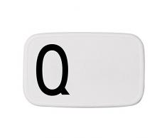 Design Letters Lunch Box Plastique Blanc/Noir 18 cm