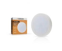 SEBSONÂ® Ampoule LED 4.5W 360lm (remplace 30W) - Culot GX53 - Angle du faisceau 110Â° - Blanc chaud