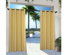 ExclusiveÂ Home Paire de Rideaux en Polyester, Polyester, Jaune Sundress, 54x108