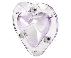 IBILI 798800 Moule Coeur 3D 9 cm, Polycarbonate, Transparent, 14 x 14 x 5 cm