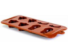 Ibili 860312 Moule chocolat Noël 8 cavités 100% Silicone