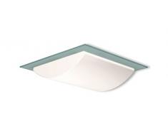 Steinel 733315 Plafonnier avec Détecteur de Mouvement 2 x 40 W G9 IP44 Argent Verre Opal Blanc