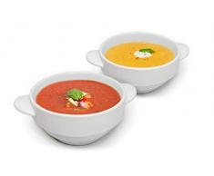 NERTHUS FIH 554 Bol en porcelaine pour soupe avec poignÃ©es