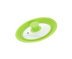Idelice PR257 857A Couvercle Universel pour Casseroles 16/18/20cm Silicone/Inox Vert Anis