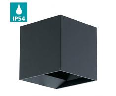 EGLO 97242 Wandleuchte, Fonte daluminium, SMD LED Module, 3.3 W, Anthracite