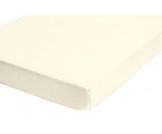 Biberna 77866/555/322 Drap Housse en Jersey Stretch pour un Lit Nature 180 x 200 cm Ã 200 x 220 cm