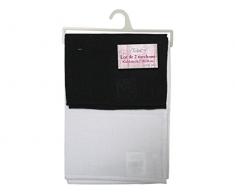 Soleil dOcre Lot de 2 torchons ALIX noir et blanc 100% Coton