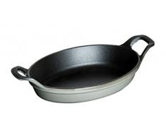 Staub 1301318 Mini Plat Ovale Fonte Gris Graphite 15x10x2.5 cm