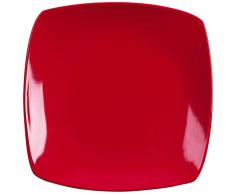 Tognana Assiette à Dessert Times Square Rouge 20 x 20 cm