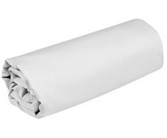 Vent Du Sud Drap Housse, Coton, Neige, 200x160x35 cm