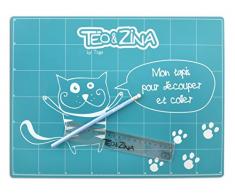 Toga OUZ05 Tapis de protection Plastique Bleu 41 x 31 x 0,3 cm
