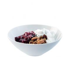 LSA International 18Â cm Dine Bol Ã cÃ©rÃ©ales/Dessert Coupe, Blanc (Lot de 4)