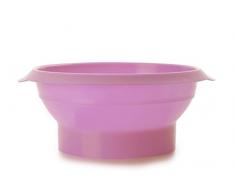 IBILI 873000 Bol Semi Circulaire Pliable, Acier, Rose, 21 x 21 x 10 cm