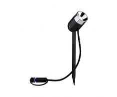 Paulmann 94242 Plug & Shine Spot Pike Lampe dextérieur ronde avec 3 x 3,5 W intensité variable anthracite plastique 3000 K blanc chaud, Plastique, anthracite 3.5W 24V