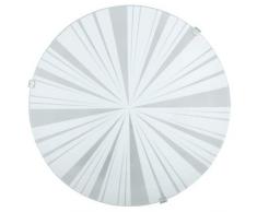 Eglo 89239 Plafonnier, Métal, E27, Gris