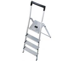 Hailo 5_8944-001 Escabeau ménager de sécurité L40 en Alu 4 marches