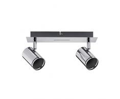 Paulmann 66679 Spots Rando, max. 2x10W, GU10, Chrome, 230V, MÃ©tal