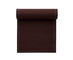 Serviette de table en coton 20x20cm - Idéale pour fête, anniversaire, cocktail - Rouleau de 25 serviettes - Marron Chocolat