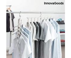 InnovaGoods Cintre Multiple 8 en 1 mÃ©tallisÃ© Taille Unique